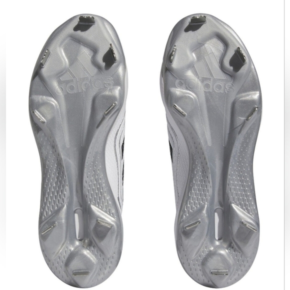 Adidas Adizero Women's PureHustle 3 TPU Cleats Softball White Black Cleats, 6.5 - Picture 3 of 10